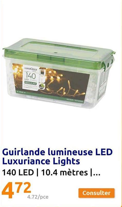 Promo Guirlande Lumineuse Led Luxuriance Lights Chez Action Icatalogue Fr