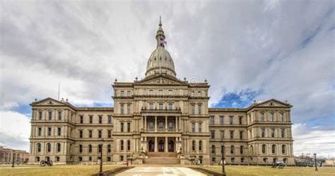 Lansing Michigan State Capitol Building Stock Photo - Image of detail ...