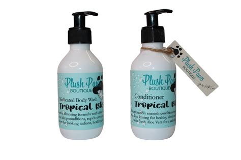 Tropical Bliss Medicated Aloe Vera Duo Set 250ml Bottles Plush Paws