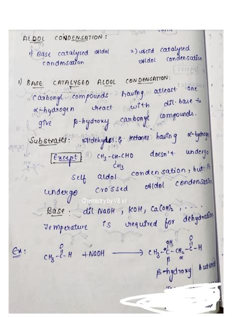 Condensation Reactions of Carbonyl Compounds | PDF