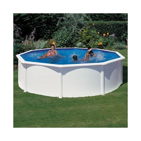 Piscina Desmontable Gre Redonda Fidji Blanco Piscinas Ferromar