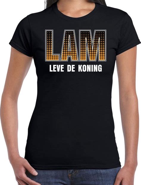 Lam Leve De De Koning Koningsdag T Shirt Shirt Zwart Voor Dames