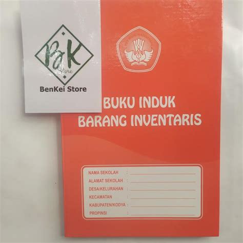 Jual Buku Induk Barang Inventaris Administrasi Sekolah Terbaru