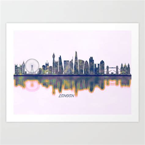 London Skyline Art Print by NextWay Art | Society6