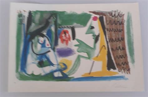 Original Pablo Picasso Hand Signed Lithograph 1981855156