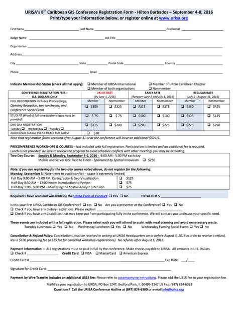 Fillable Online Urisa Bfillableb Registration Bformb Pdf Urisa Fax