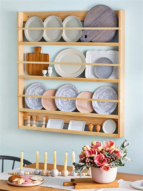 Showcase Your Favorite Dishware With This Easy DIY Plate Rack Plate