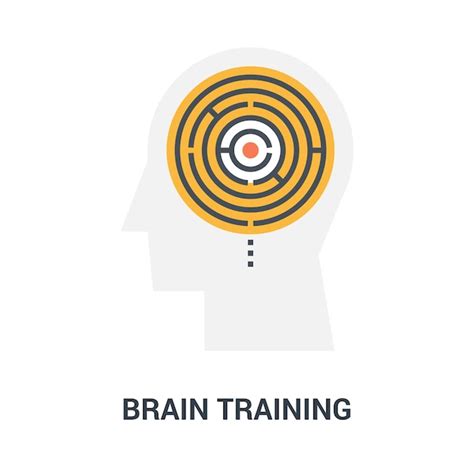 Premium Vector Brain Training Icon Concept