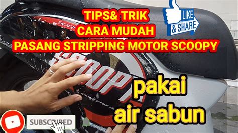 Cara Memasang Striping Motor