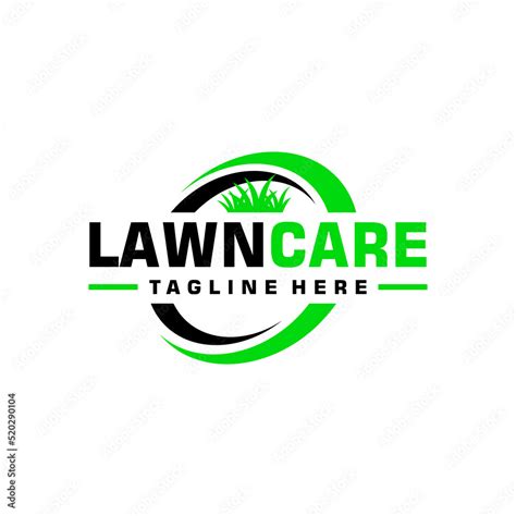 lawn care logo design creative idea vector design inspiration Stock ...