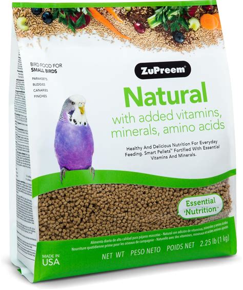 Amazon Zupreem Natural Bird Pellets Daily Bird Food For Parakeet