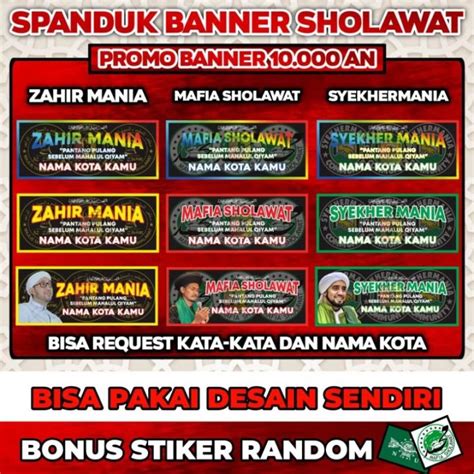 Promo Banner 15ribu An Spanduk Banner Mafia Sholawat Zahir Mania