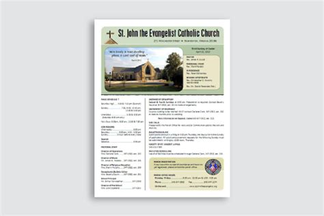 Church Bulletin - 6+ Examples, Illustrator, Design, Word, Photoshop ...