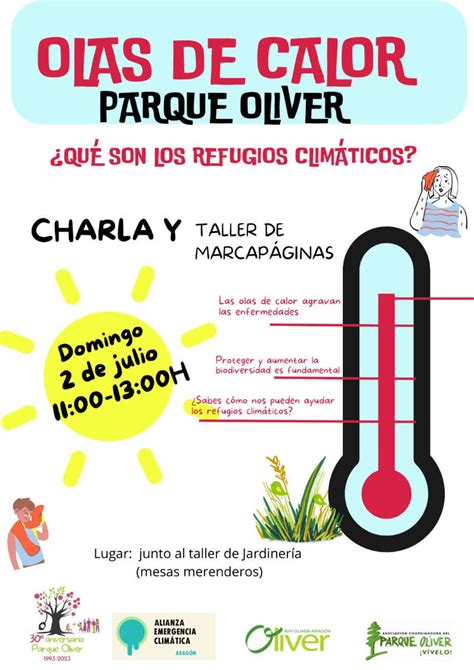 Charla en el Parque Oliver Qué son los refugios climáticos