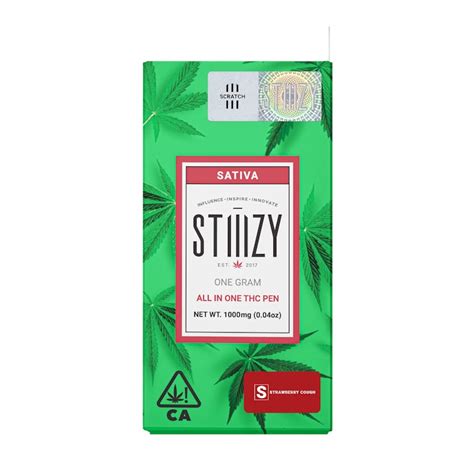 Disposable Vape Strawberry Cough 1g All In One Stiiizy