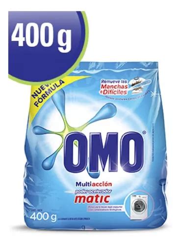 Detergente En Polvo Multiaccion Omo Matic 400gr 3uni Super Cuotas Sin