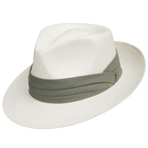 Fedora GULLPORT Reward Classic Straw Panama Hat Exotic Feather