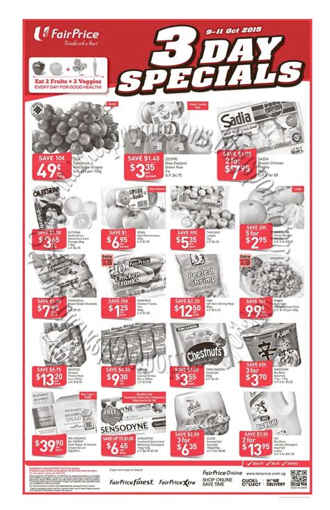 Ntuc Fairprice 3 Days Promotion 09 11 October 2015 ~ Supermarket Promotions