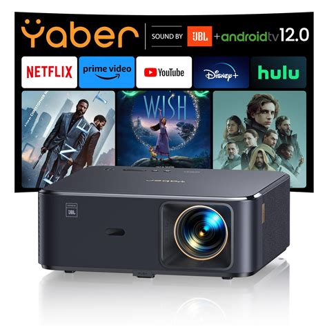 Buy Projector 4K With Android TV YABER K2s 800 ANSI WiFi 6 Bluetooth