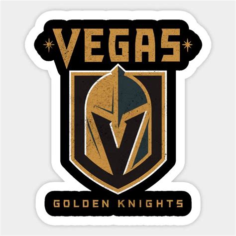 Vegas Golden Knights Drunge Style Sticker | Golden knights, Vegas ...