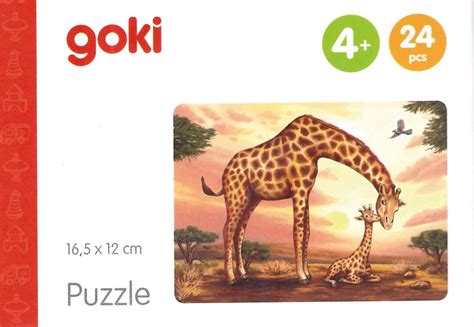 Puzzle Cu 24 De Piese Din Lemn Girafe