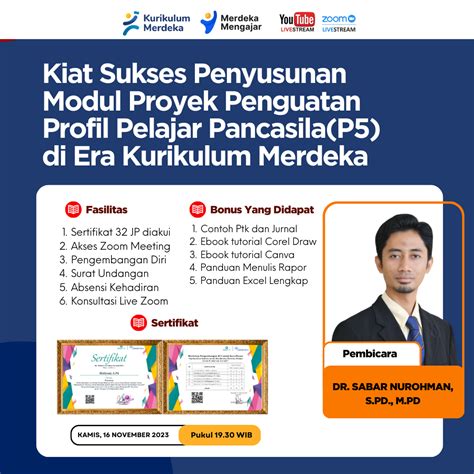 Kiat Sukses Penyusunan Modul Proyek Penguatan Profil Pelajar Pancasila