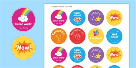 Industrial And Scientific Hk Studio Reward Stickers For Kids Reward Stamp