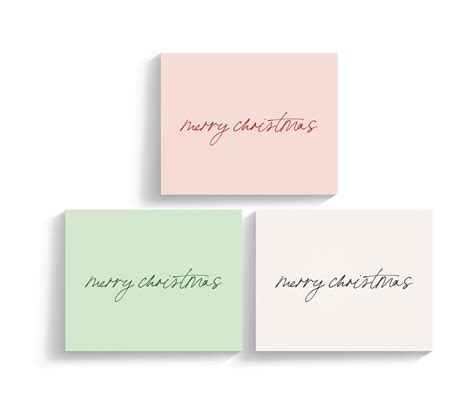 Simple Christmas Cards - 12 Pack - Words With Heart