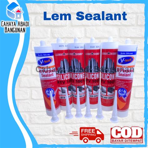 LEM SEALANT SILICONE HANDSOME LEM KACA LEM AKUARIUM LEM BOTOL 300ML