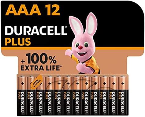 Duracell Piles Alcalines AAA Plus 1 5 V LR03 MN2400 Paquet De 12