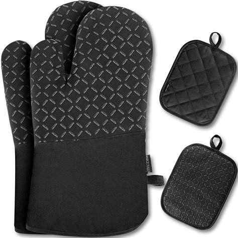 Gants De Four Lot De Maniques Milcea Gants De Cuisine Gants Et