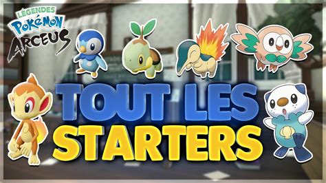 Comment Avoir TOUT les Starter dans Pokémon Legendes Arceus YouTube