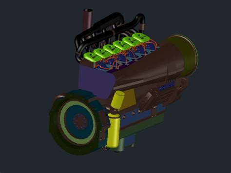 Motor 3d En AutoCAD Descargar CAD 4 24 MB Bibliocad