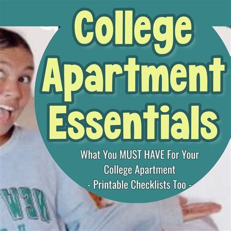 First College Apartment Checklists Essentials And Printables For 2023 In 2023 College Apartment