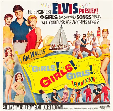 Girls! Girls! Girls! (Paramount, 1962). Six Sheet (80.5" X | Lot #86795 ...