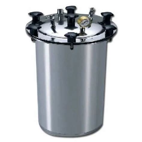 8 L 304 Stainless Steel Double Drum Autoclave 1 KW At Rs 15000 In Palghar