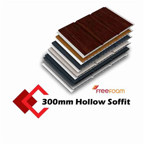 300mm X 10mm Hollow Soffit Board 5 Metres All Colours Uk Roofing Store