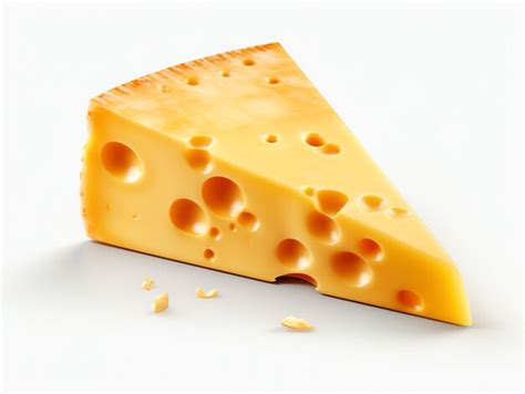 Premium Ai Image A Piece Of Cheese With Holes