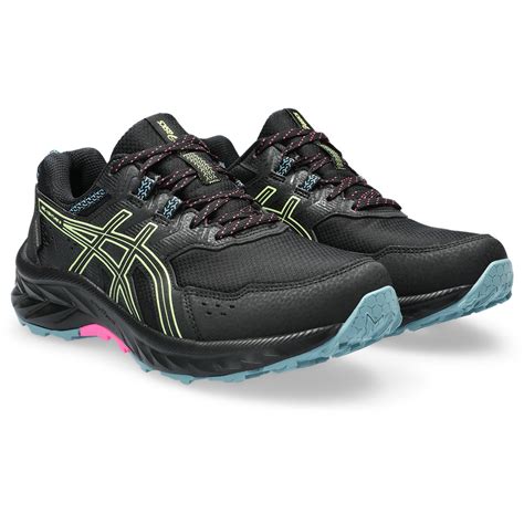 Asics Gel Venture 9 Waterproof Kadın Siyah Sarı Outdoor Ayakkabısı