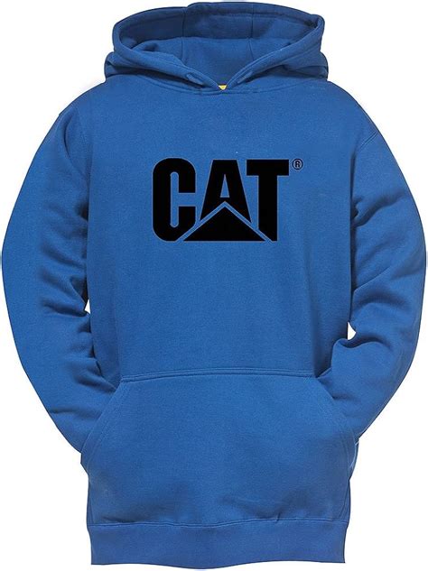 Caterpillar Mens Big And Tall Full Zip Hooded Sweatshirt Regular And