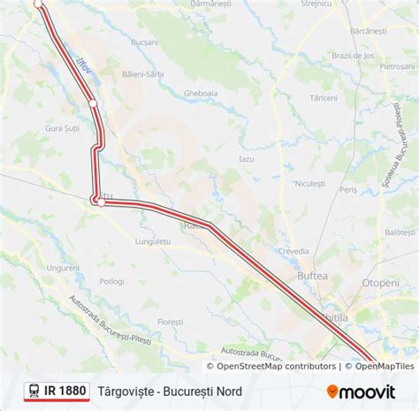 IR 1880 Route Schedules Stops Maps Târgoviște București Nord