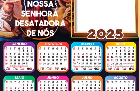 Calendário 2025 Iluminado Por Nossa Senhora Png Imagem Legal