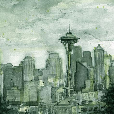 Seattle Painting at PaintingValley.com | Explore collection of Seattle ...