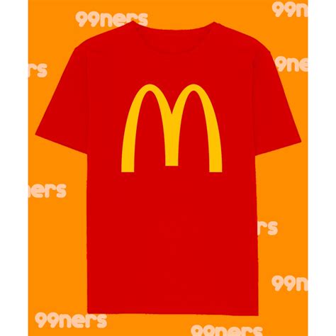 Mcdonalds Mcdo Shirt Good Quality Cotton Unisex Shopee Philippines