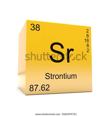 Strontium Chemical Element Symbol Periodic Table Stock Illustration 1060299761 Shutterstock