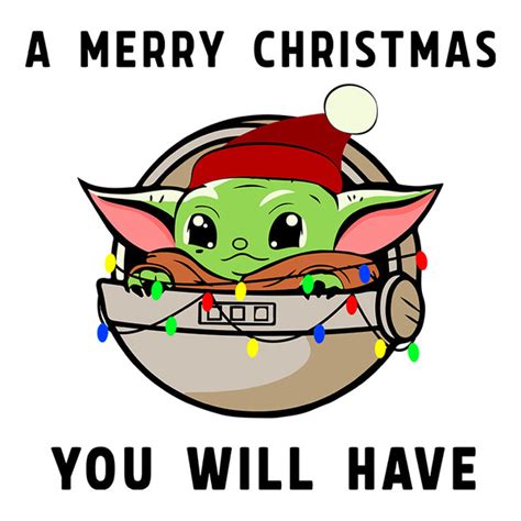 Merry Christmas Baby Yoda SVG, Space Character Baby Inspired - Inspire ...