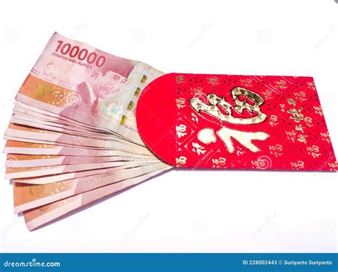 Red Envelopes Or Ang Pao With Chinese Inscriptions Which Mean Gifts Of