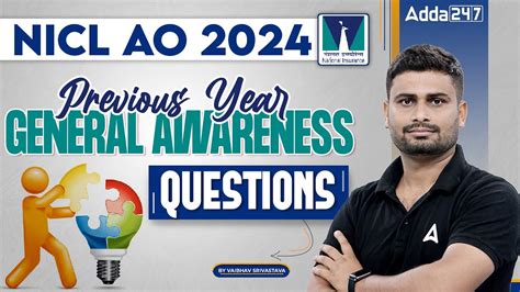 Nicl Ao General Awareness Previous Year Questions By Vaibhav Srivastava