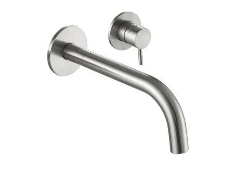 Jtp Inox Wall Mounted Basin Mixer 250mm Stainless Steel Get My Taps