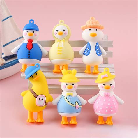 Jual Gantungan Kunci Bebek Angsa Ganci Karakter Bebek Angsa Lucu Unik Gantungan Tas Bag